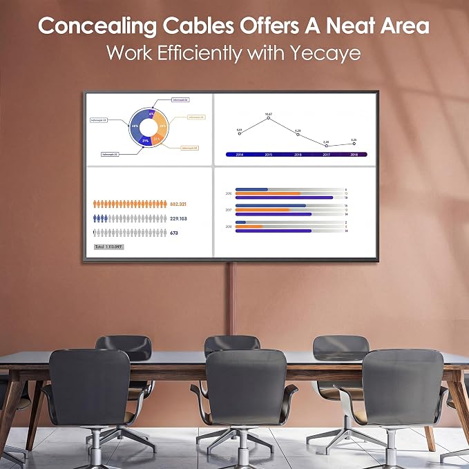 Yecaye TV Cord Hider, 125in Cord Cover, Large Cable Hider, Wire Covers - Image 5