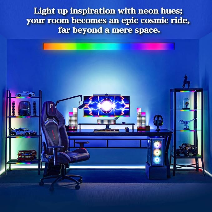 RGB LED Monitor Ambient Light Bar, 16 Inch USB Powered, APP Control & Music Sync - Image 4