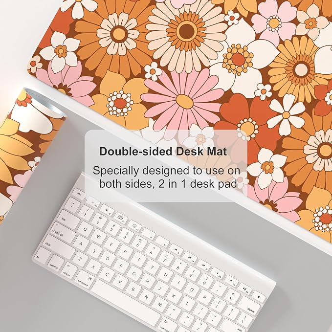 Colorful Star Large Mouse Pad, PU Leather Waterproof Desk Mat, Computer Gaming - Image 5