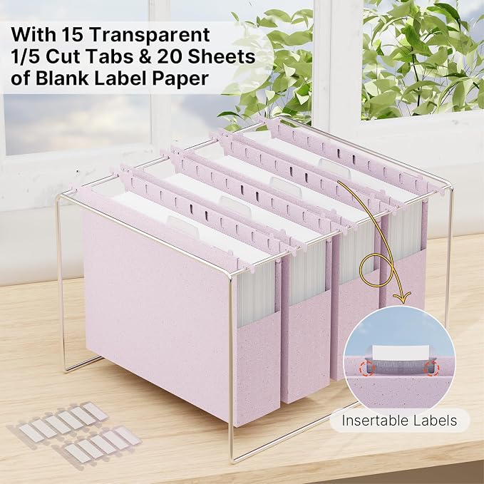 XINGIA Letter Size Hanging File Folders - Image 5