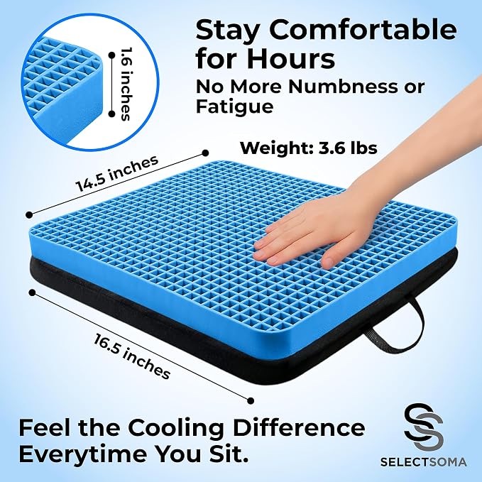 SelectSoma Travel Gel Seat Cushion - Image 5