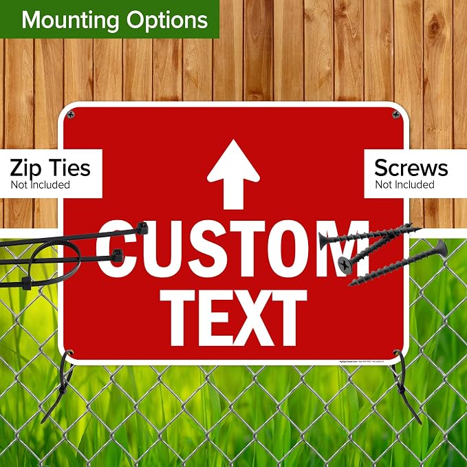 Custom Arrow, Custom Directional Sign, Up Arrow, 18x24 Inches, 55 mil thick - Image 5