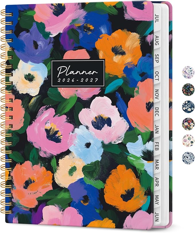 Planner 2026-2027, Academic Year Monthly and Weekly Calendar Planner, Jul 2026 by Taja