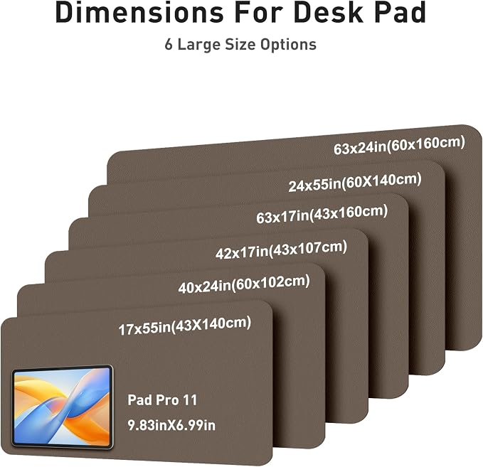 Aothia Faux Leather Desk Mat - Image 5