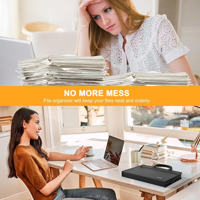 Hontom Accordion File Organizer, 5200℉ Fireproof Document Organizer - Image 9