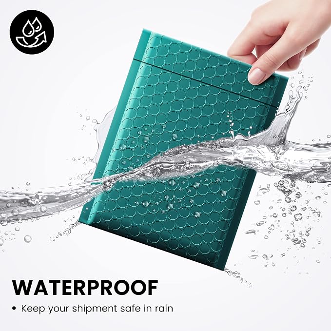 Fuxury 300 Pack Forest Green Bubble Mailers 6x10 Inch, Small Bubble Shipping - Image 4
