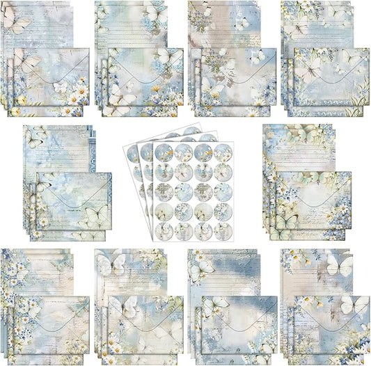 TaoBary 160 Pcs Stationery Paper Set 50 Double Sided Stationery Papers by TaoBary