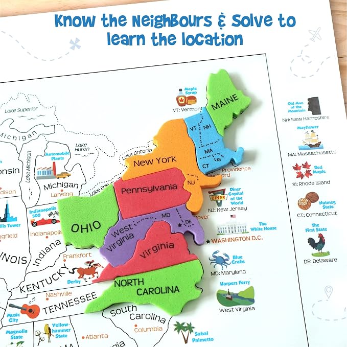 Imagimake Mapology United States Puzzle | Educational Toys - Image 3