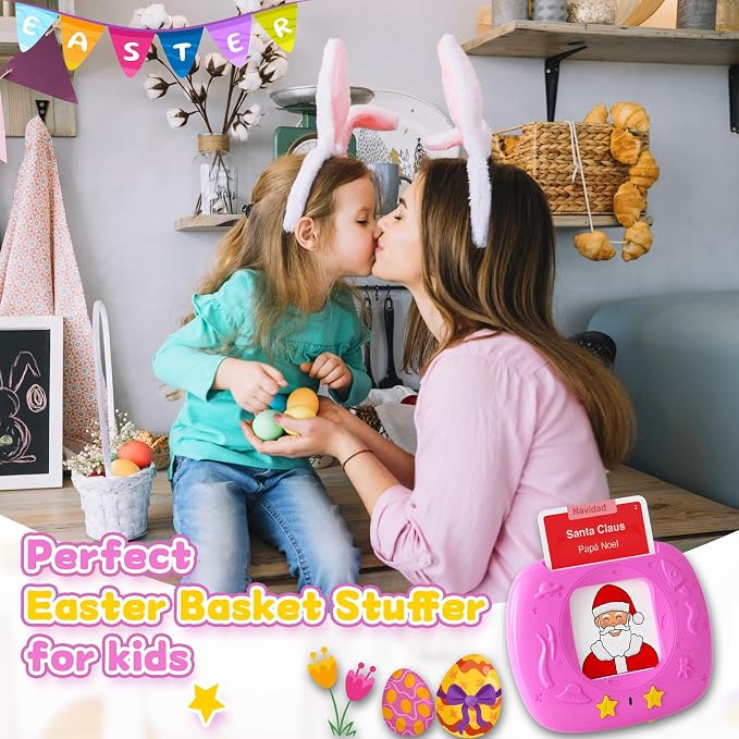 HOMESTEC Toddlers Bilingual Spanish & English Talking Flash Cards - Image 7