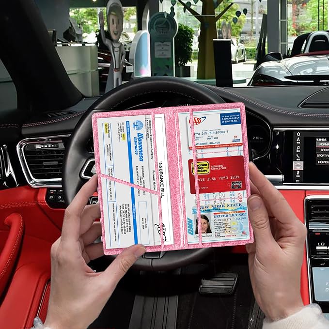 TOURSUIT Car Registration and Insurance Card Holder, Vehicle License Document - Image 5