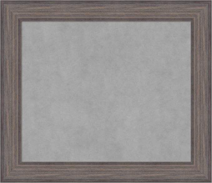 Amanti Art Grey Framed Magnetic Board 25x29 Medium Vision Board by AmantiArt