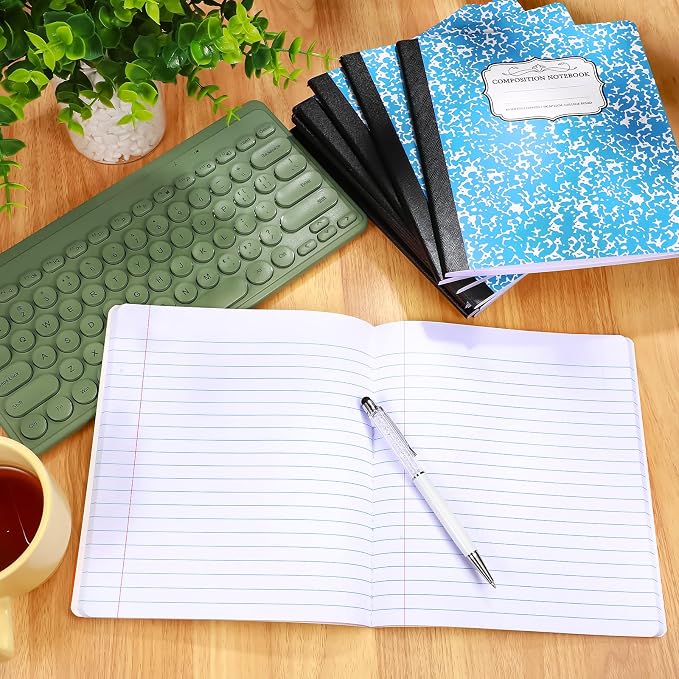 Seajan 20 Pack Composition Notebooks, Wide Ruled Paper, 7-1/2" x 9-3/4" Marble - Image 7
