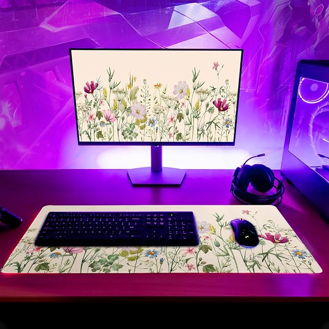Flower Gaming Mouse Pad Large Mouse Pad - Image 6