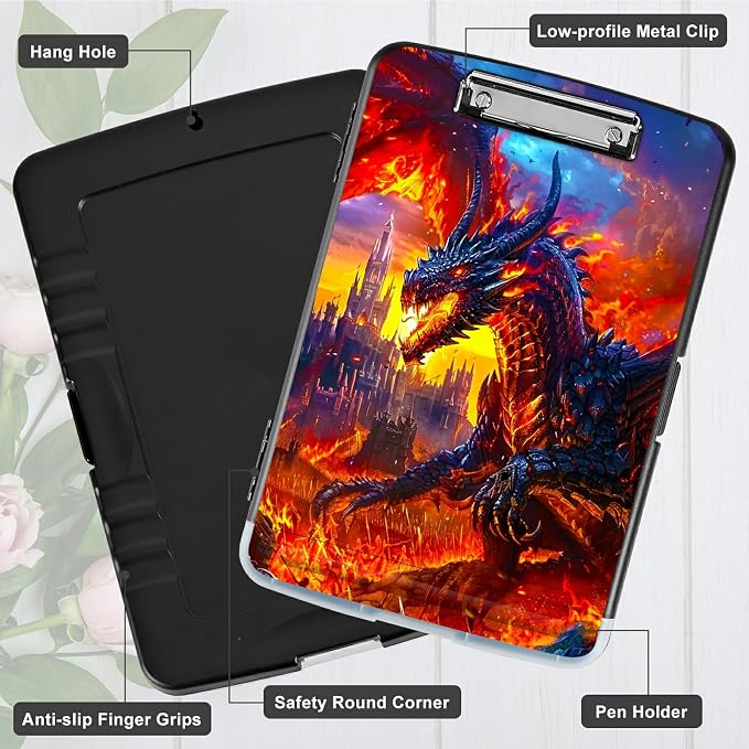 Castle Flaming Dragon A4 Clipboard - Image 5
