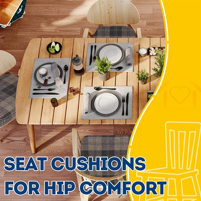 AAAAAcessories D-Shaped Chair Cushions, Machine-Washable Cover - Image 8