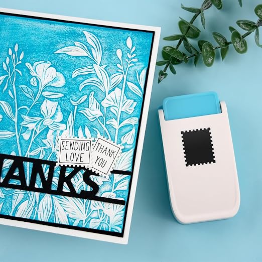 2 Pcs Stamp Punches, Rectangular Embossed Edge Postage Stamps Shape Paper Punch - Image 5