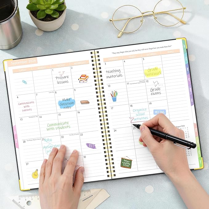 Teacher Planner 2026-2027, July 2026-June 2027 Academic Year, Large 8.5" x 11" - Image 6