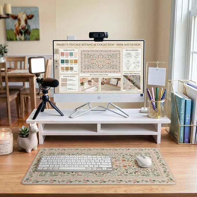 iCasso Aesthetic Flower Mouse pad - Image 8