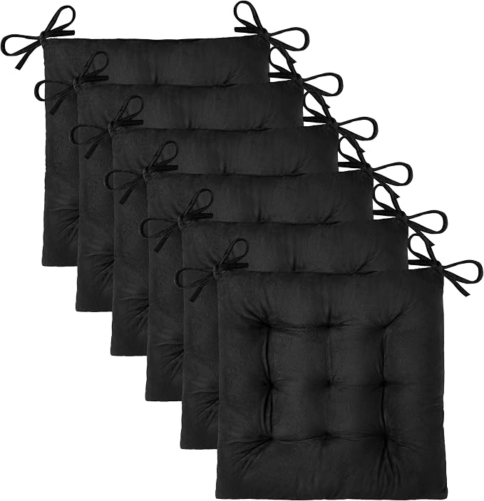 OVOV 6 Pack Chair Cushions for Dining Chairs Soft Seat Cushions for Kitchen by OVOV