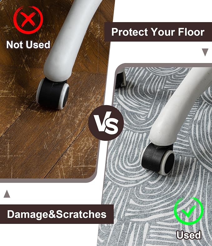 chakme Office Chair Mat for Hardwood Floor, Machine Wash - Image 4