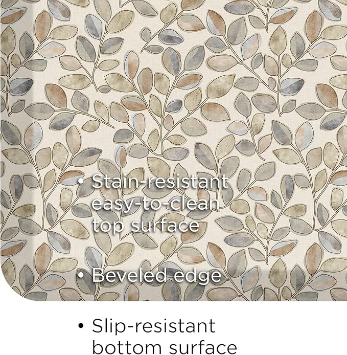 GelPro Designer Comfort Orchard Almond Kitchen Mat 30x108-DeskLoop Office