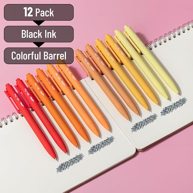 Mr. Pen- Retractable Gel Pens, 12 Pack, Summer Morning Barrel | Fine Point 0.5mm - Image 2