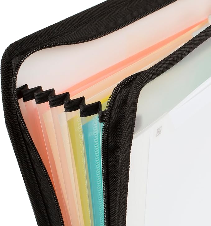 Five Star Expanding File Organizer + Study App, 7-Pocket Accordian File - Image 5