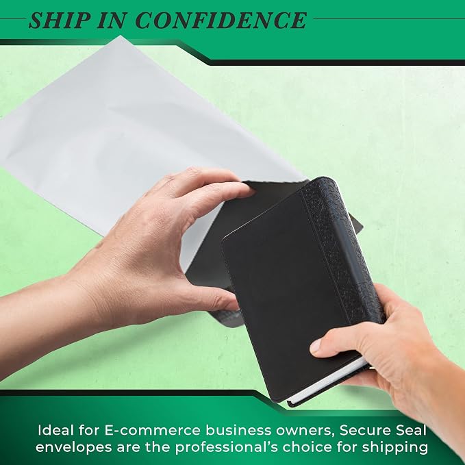 500 Pack Secure Seal White Poly Mailers - Image 2
