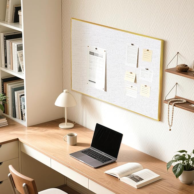 Fabric Bulletin Board, Upgraded Canvas Surface, Wall Mounted, - Image 7