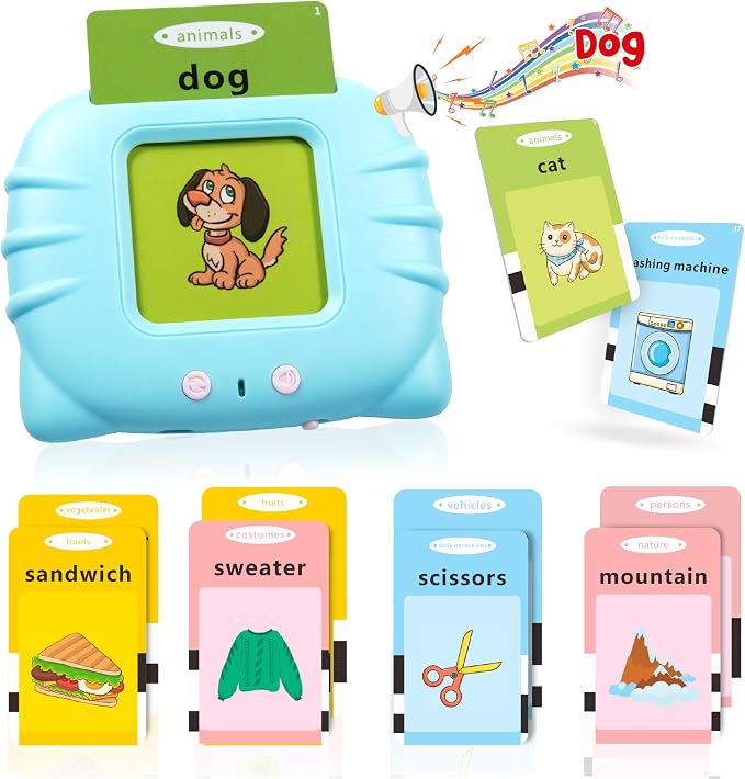 Toddler Toys Sight Words Talking Flash Cards by Qutz-AFunLand