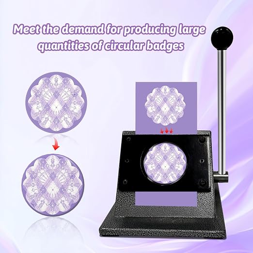 58mm Button Paper Cutter, 2.28 inch Graphic Punch Die Cutter Circle Punch Cutter - Image 7