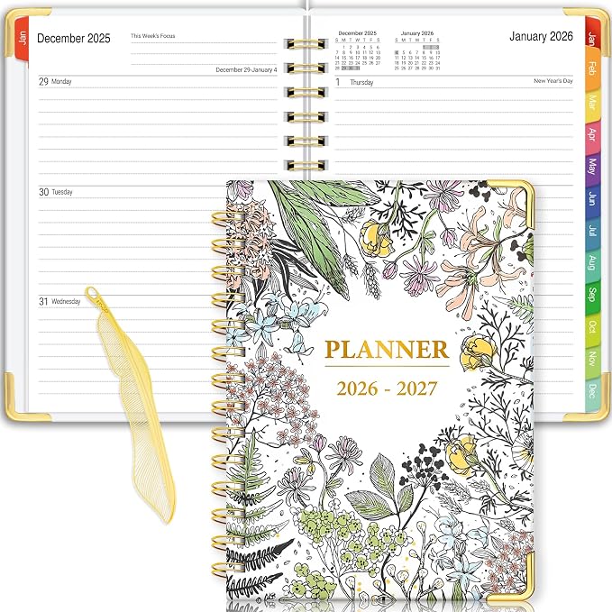 Daily Planner 2026-2027, 18 Month Planner by Labterry