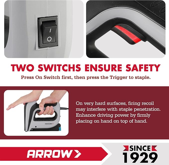 Arrow T50ACD Heavy Duty Corded Electric Staple Gun - Image 3