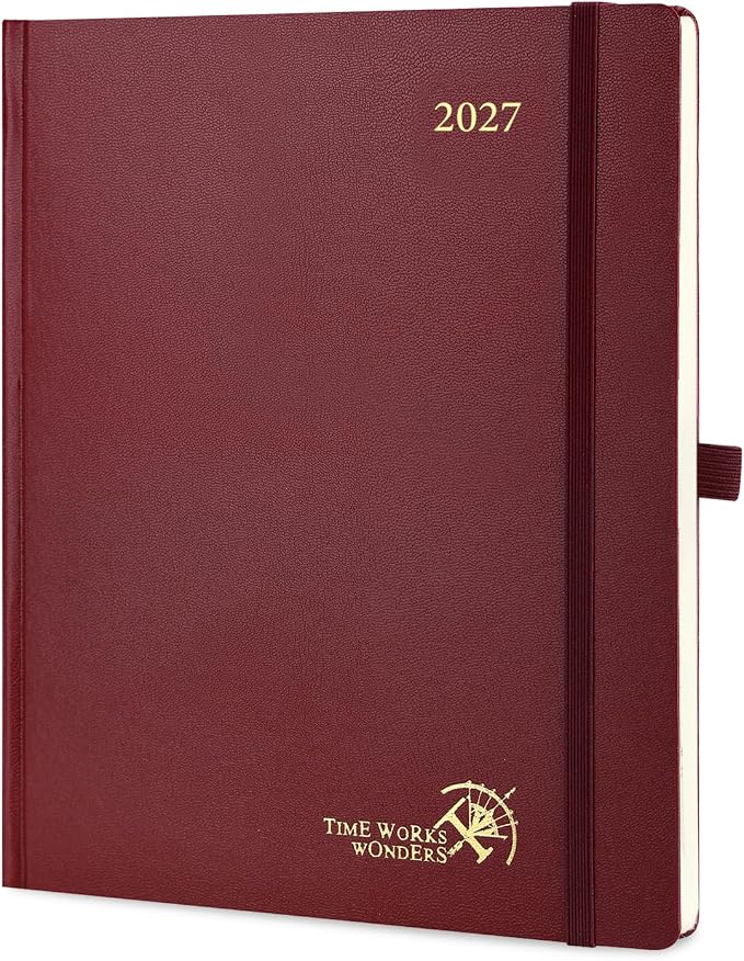 POPRUN 2027 Planner Weekly and Monthly, Large 8.5" x 10.5" Calendar, Jan 2027- by POPRUN