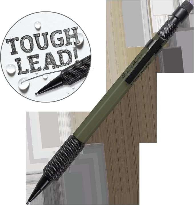 Rite in the Rain Weatherproof Mechanical Pencil, Olive Drab Barrel, 1.3mm Black - Image 3