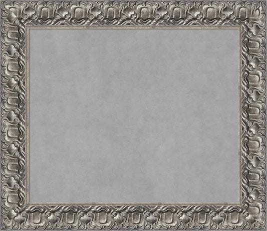 Amanti Art Silver Framed Magnetic Board 26x30 Medium Vision Board by AmantiArt