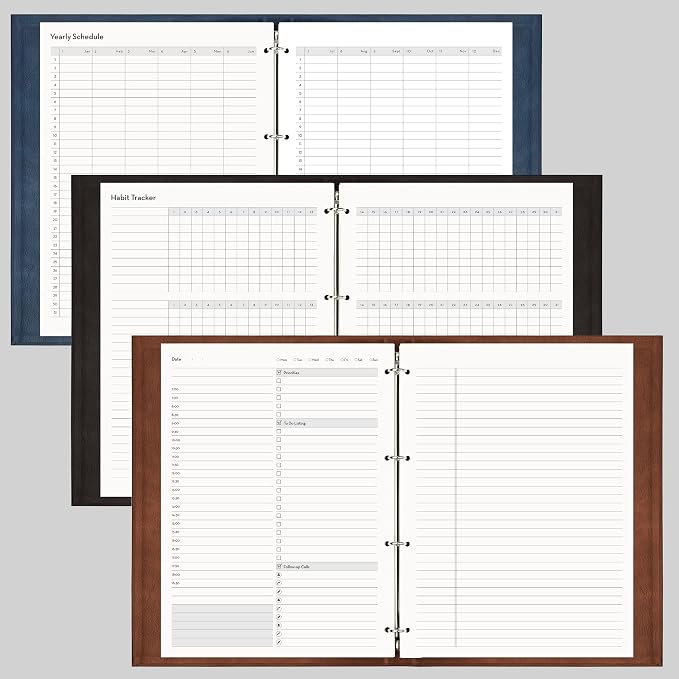 EMSHOI Undated Daily Planner 9.2" X 12", A4 To Do List Notepad, 240 Pages Ring - Image 2