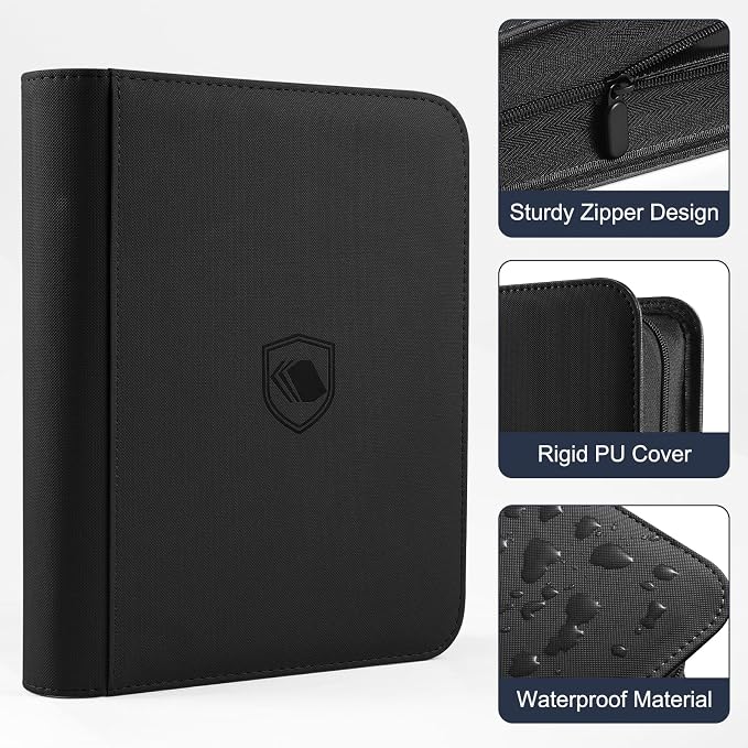 Toploader Binder, Holds 360 Toploader, 100 Toploaders INCLUDED, 9-Pocket PU - Image 3