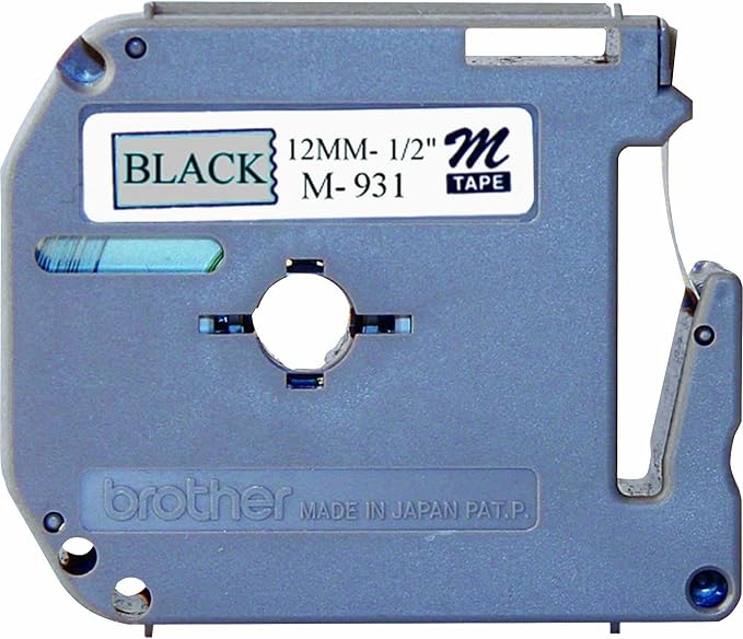 Brother Genuine P-Touch M-931 Tape, 1/2" Wide Standard Non-Laminated Tape - Image 7