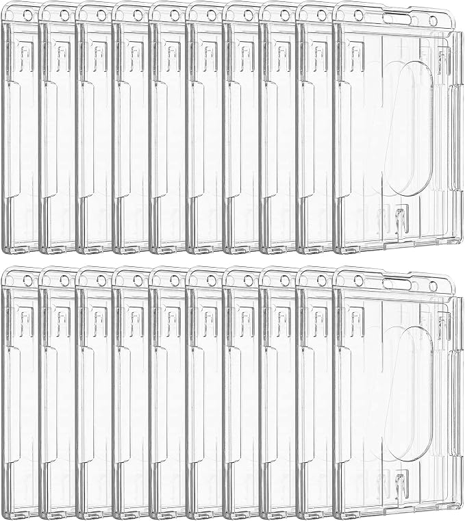 Pawfly 20 Pack Vertical 2-Card Badge Holder by Pawfly
