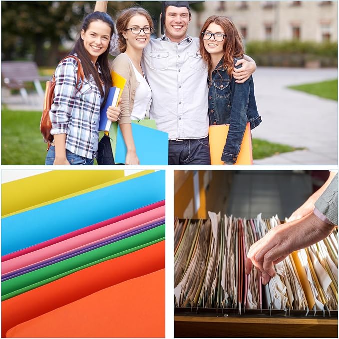 8 Pcs Expanding File Pockets, Letter Size, Accordion File Folders, 4.7 Inch - Image 7