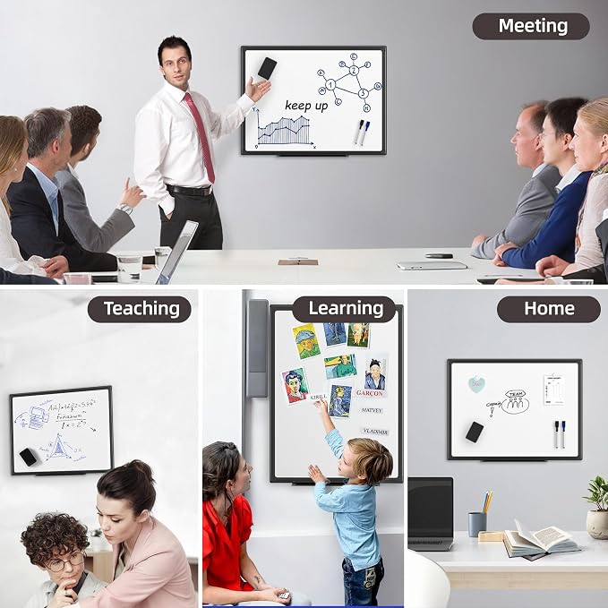 VUSIGN 24'' x 18'' Magnetic White Board - Image 7