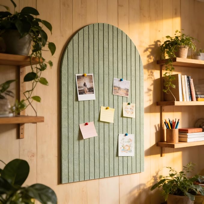 Large Arched Felt Bulletin Board, Sized 36" x 24" - Image 4