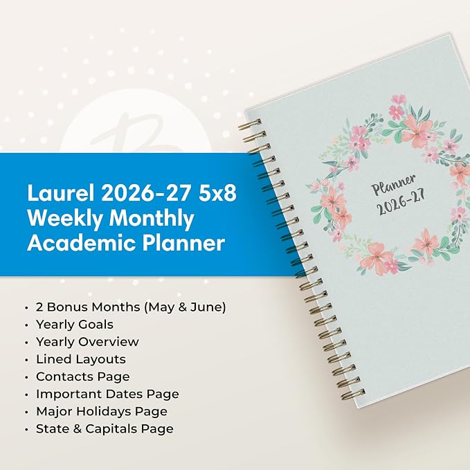 Blue Sky 2026-2027 Weekly and Monthly Academic Year Planner Calendar, July 2026 - Image 9