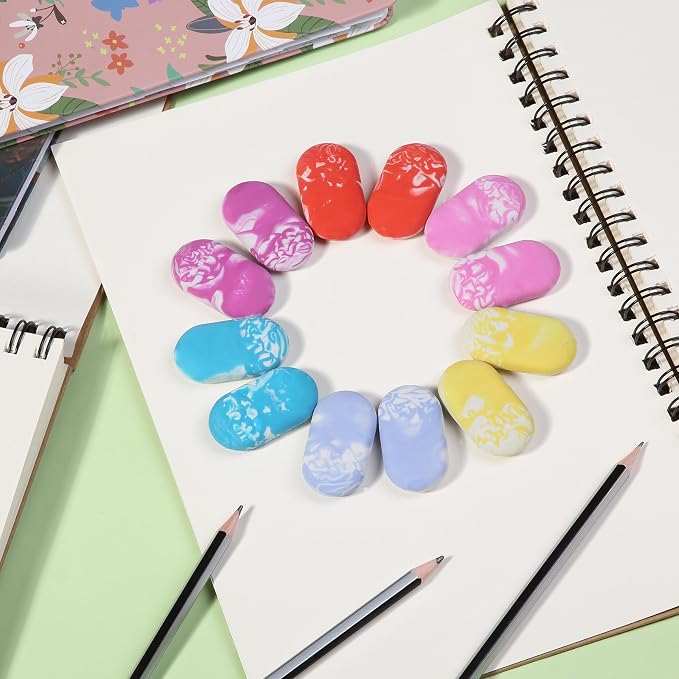 Mr. Pen- Marble Pencil Erasers, 12 Pack, Art Sketching, Clean Smudge-Free - Image 3