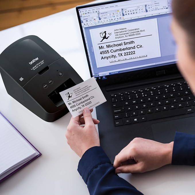 Brother QL-600 Desktop Monochrome Label Printer up to 2.4" Width, No Ink - Image 7