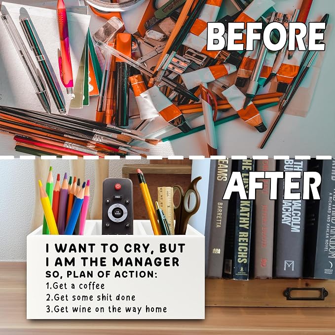 XPH Funny Pen Office Pencil Holder Organizer - Image 6