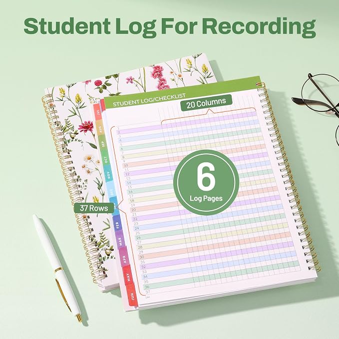 SUNEE Teacher Planner 2026-2027 Academic Year, 7 Periods Lesson Plan Book Jul - Image 4