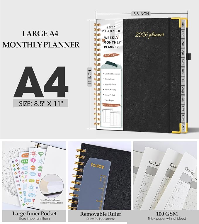 2026 Planner, Weekly and Monthly Calendar Planner from January 2026 - Image 5