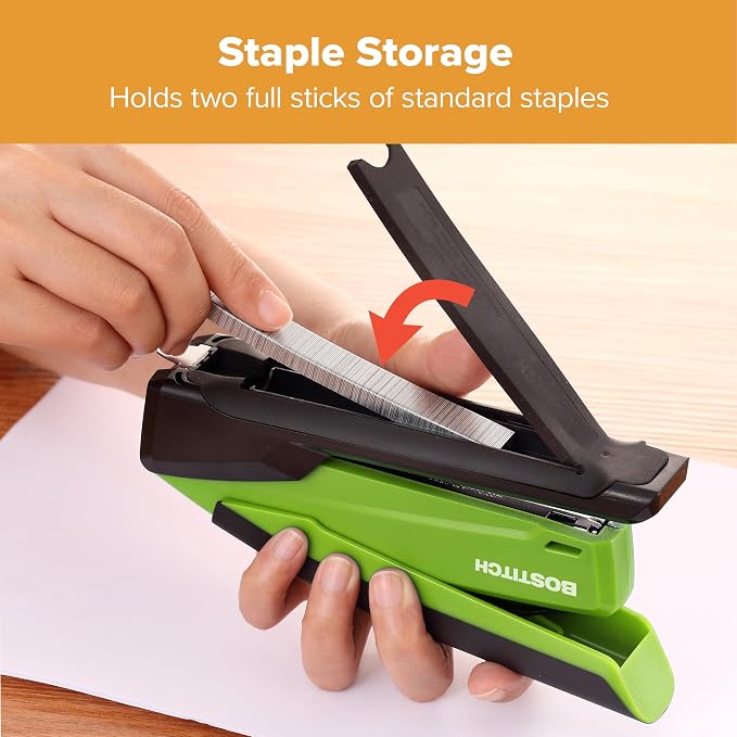 Bostitch Office InPower Spring-Powered Desktop Stapler, 20 Sheet Capacity - Image 5